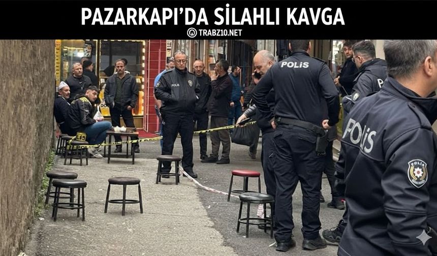 PAZARKAPI’DA SİLAHLI KAVGA!