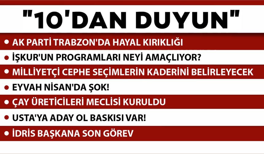 10' DAN DUYUN-23.03.2026