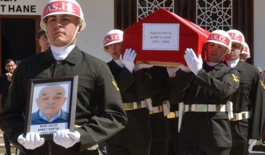 Taşova'nın son Kore gazisi son yolculuğuna uğurlandı