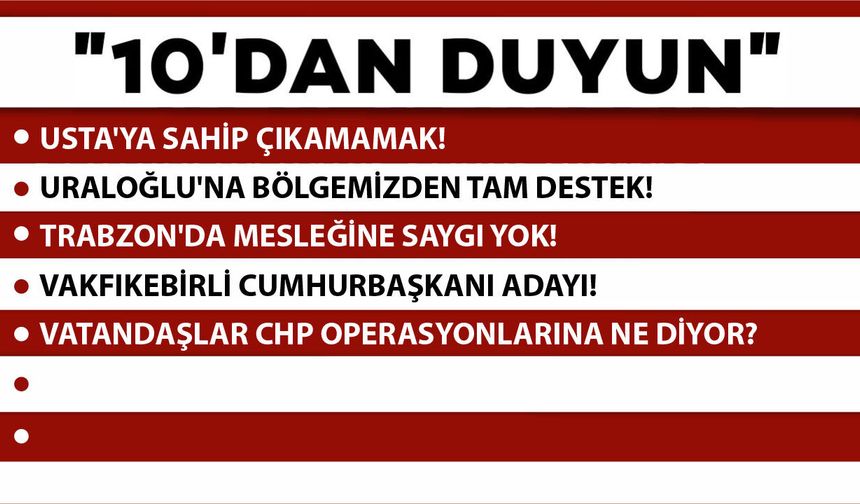 10'DAN DUYUN -01.04.2026