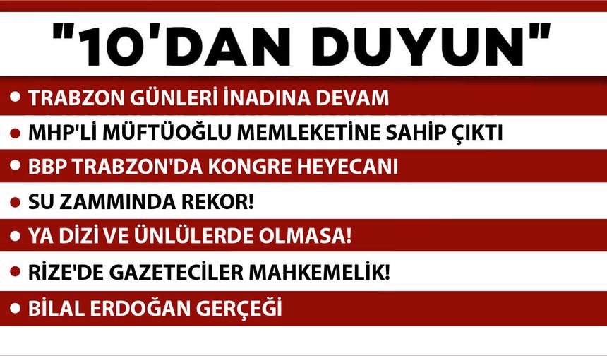 10 'DAN DUYUN-13.04.2026