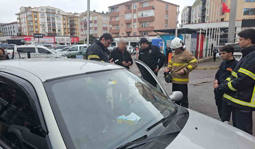 Araçtan gelen koku ekipleri harekete geçirdi
