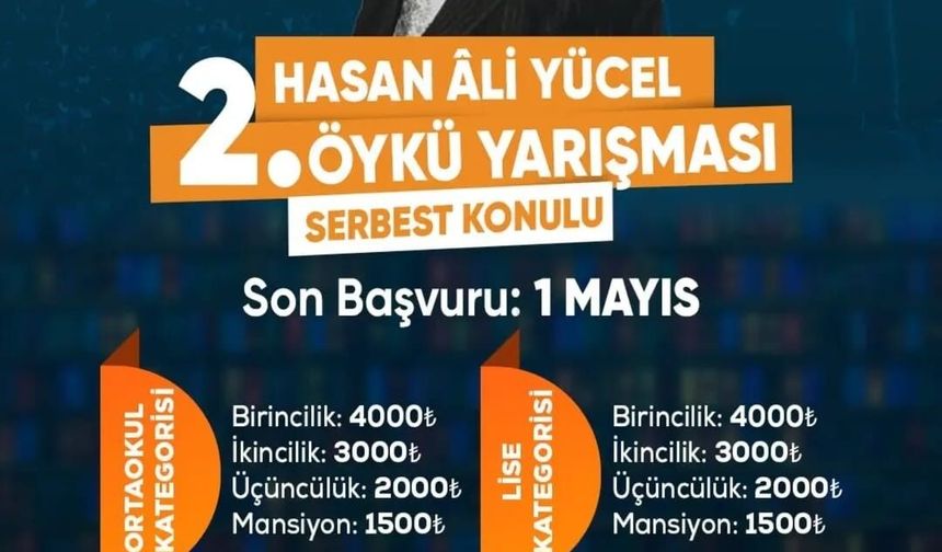Atakum Belediyesi Hasan Ali Yücel 2. Öykü Yarışması'nın başvuru süresi uzatıldı