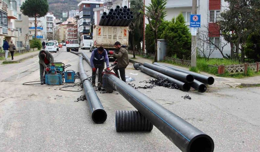 Giresun'da sağlık içme suyu için asbest borular değiştiriliyor