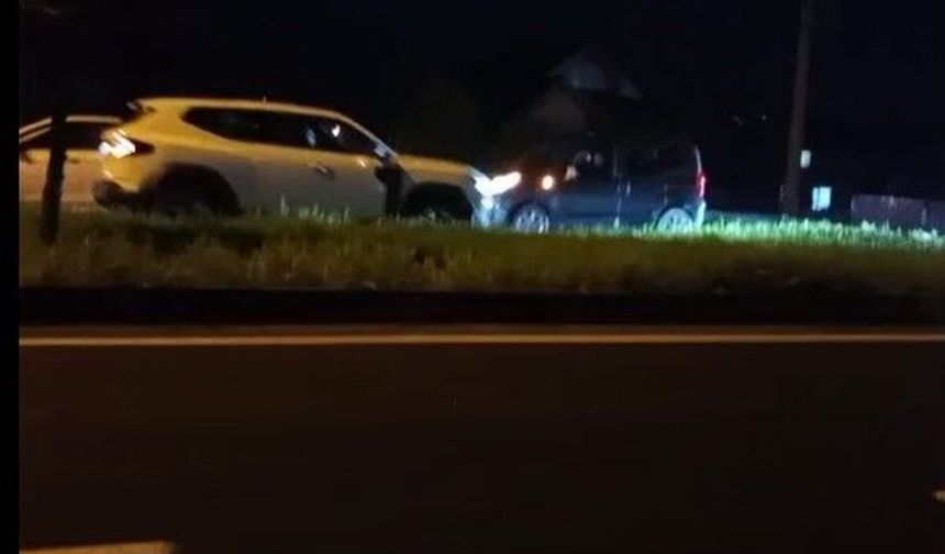 Korna seslerine aldırmadı: Trafiği tehlikeye atan ters yön sürücüsü kamerada