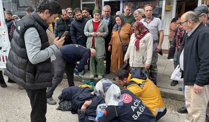 Otomobilin çarptığı yaya yaralandı