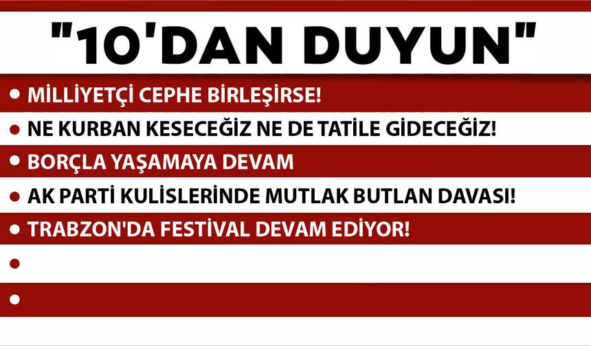 10 'DAN DUYUN-13.05.2026
