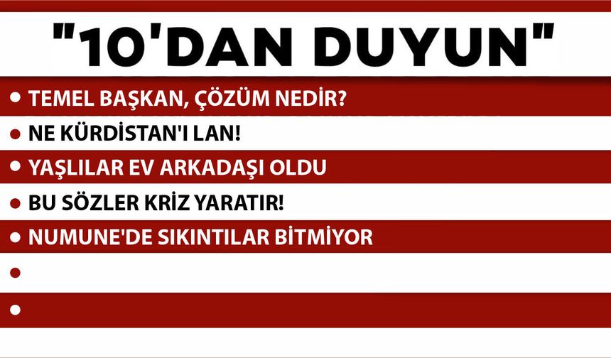 10 'DAN DUYUN-14.05.2026