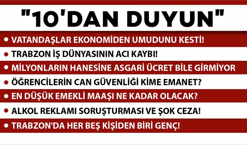 10 'DAN DUYUN-18.05.2026