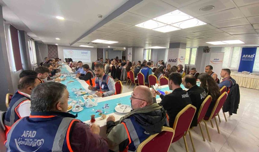Bartın'da 74 AFAD gönüllüsüne sertifikaları verildi