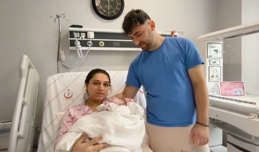 Yeni hastanenin ilk bebeği doğdu