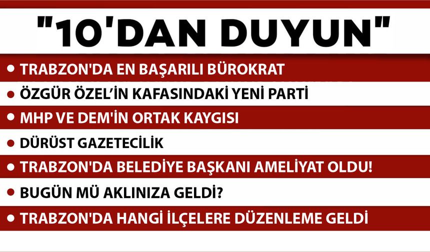 10 'DAN DUYUN-18.06.2026