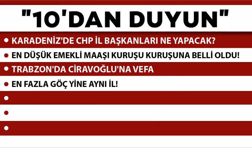 10 'DAN DUYUN -26.06.2026