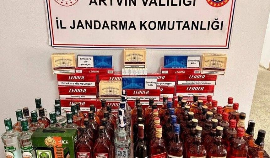 Artvin'de jandarmadan kaçakçılık operasyonu