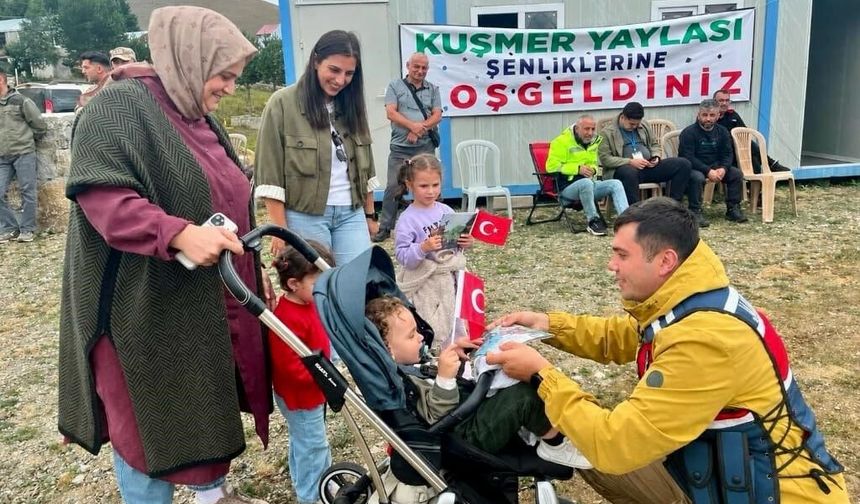 Bayburt'ta yayla şenliğinde 763 kişiye güvenlik bilgilendirmesi