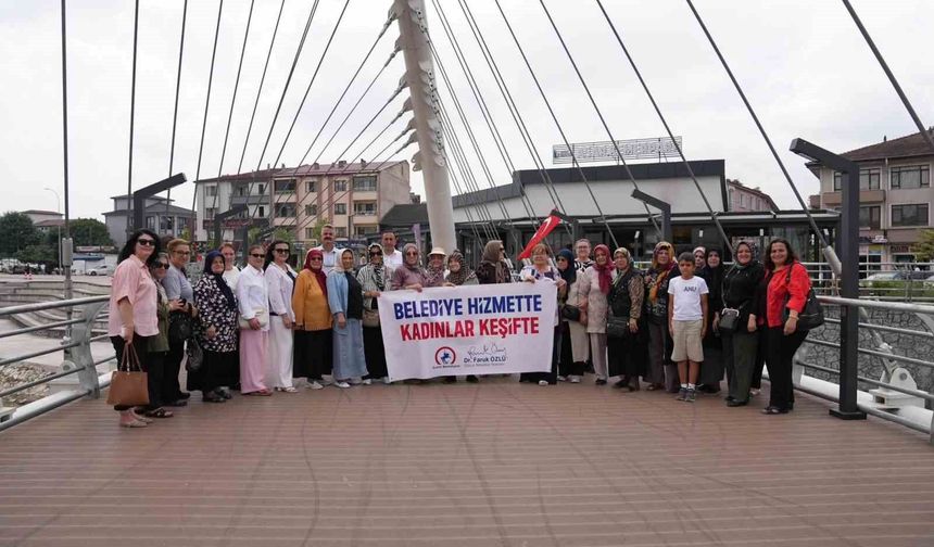Düzce Belediyesi hizmette, kadınlar keşifte