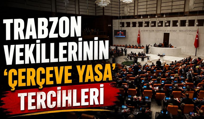 TRABZON VEKİLLERİNİN 'ÇERÇEVE YASA' TERCİHLERİ