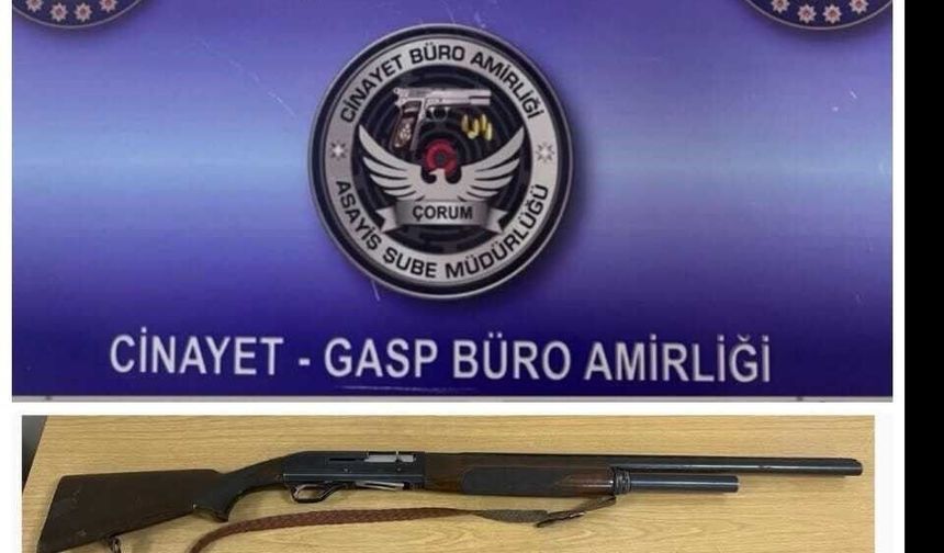 Çorum'da asayiş uygulamalarında silah ve uyuşturucu madde ele geçirildi