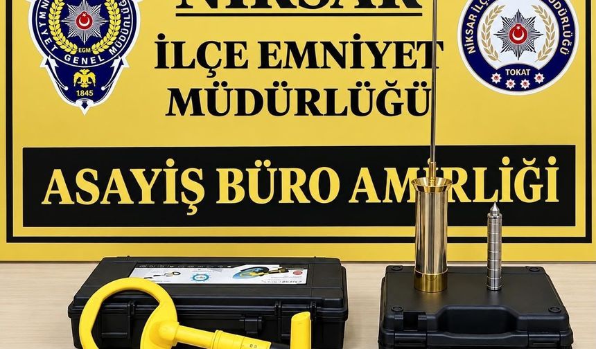 Tokat'ta kaçak defineciler suçüstü yakalandı