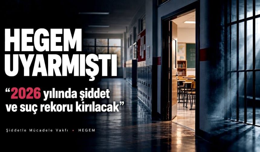 HEGEM UYARMIŞ 2026 YILINDA ŞİDDET VE SUÇ REKORU KIRILACAK DEMİŞTİ