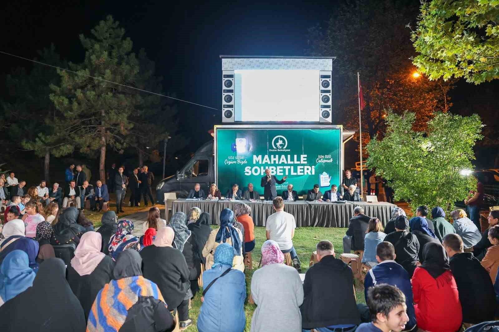 Başkan Özlü 'Bahçeşehir, Düzce'nin en yaşanabilir, en güzel bölgesidir'
