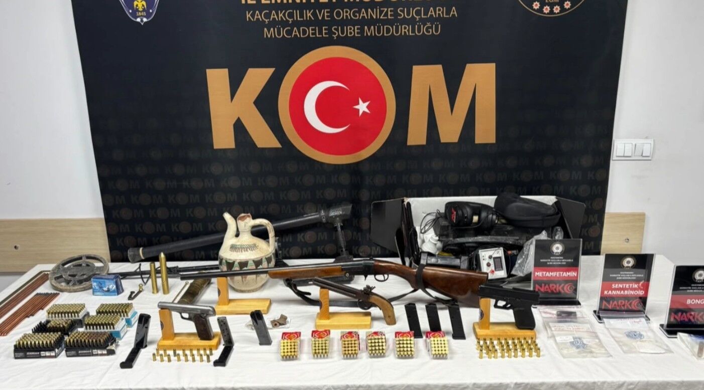 Kastamonu'da tarihi eser ile uyuşturucu madde ele geçirildi: 7 gözaltı